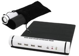 Multi Funções (Tapete p/ Rato + HUB USB + Colunas)