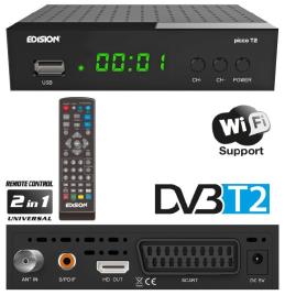 Receptor TDT DVB-T2 H.264 Full HD c/ USB - 