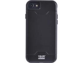 Capa Cartões para iPhone SE COLOR BLOCK Rígida Preto