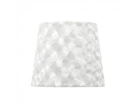 Fab 110813001 Abajur Fátima E27 30Dx15Dx20H Tecido Branco Pérola