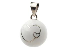 Bijutaria Feminina de Gravidez com Duplo Coração BOLA