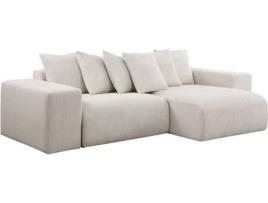 Sofá esquinero de pana ''Rivoli'' - 312 x 176 x 49 cm - Beige