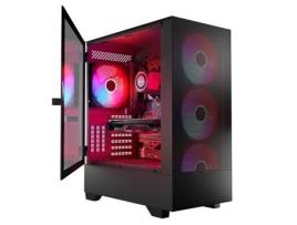 Caixa Semitorre Atx At-Siroco-Mg-10-00Argb-0002 Preto Mini-Itx Matx Midi-Tower MODECOM
