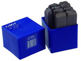 LIMIT 244370300.Conjunto de 9 Punções Grandes Números Aço/Metal 25Mm