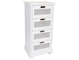 Sinfonier de Madera Blanco 35x29x75h cm