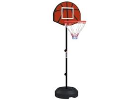 Tabela de Basquetebol Aço SPORTNOW  PE cor Preto Ø38x129-179 cm