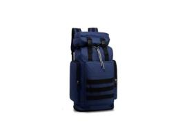 Mochila para viagem montanhismo escalada camping trekking 60+10L mochila impermeável dobrável Azul. HUAXIN