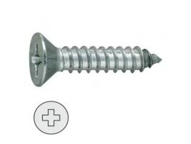 Parafuso Rosca para Chapa Cabeça Plana DIN 79 Compr. 25 mm Ø 4.8 mm Caixa 250 DUVER