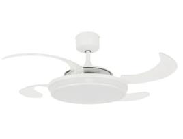 FANAWAY Evo1 48In 4Blade Ac Fan/Lt Led Wh 3Sp-Rc