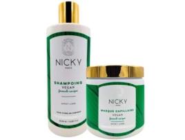 Lote de Shampoo e Máscara Vegana Fórmula Única NICKY PARIS