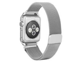 Bracelete Milanese com Fecho Magnético GIFT4ME Compativel com Apple Watch Ultra 2 2024 Cinza