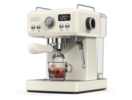 Máquina de Café HIBREW H10A 19Bar 58Mm Portafilter 1.8L Tanque Água Removível Bege