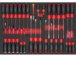 Conjunto de chave de fenda VIGOR V4230 Perfil hexagonal externo Perfil T Perfil hexagonal interno Perfil Phillips Ph Perfil Slot Perfil