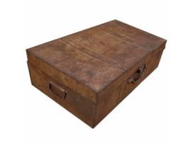 Mala decorativa ALEXANDRA HOUSE LIVING Castanho Ferro Estilo artesanal 34 x 17 x 58 cm
