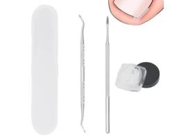 Conjunto de Ferramentas para Corte e Limpeza de Unhas Ferramenta para Corte Lima de Unhas de Lado Único 50 Almofadas em Forma de C