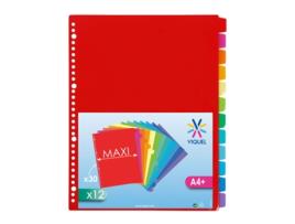 Separador Plastico A4 12P VIQUEL Maxi 153787-06