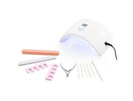 Kit Manicure e Pedicure YOGHI 11 Acessórios e Lâmpada Led 12W Branco