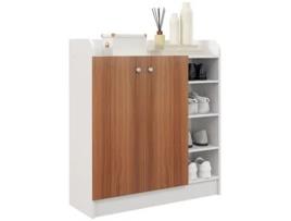 Sapateira Aglomerado de Madeira cor Marrom 83x30x90 cm HOMCOM