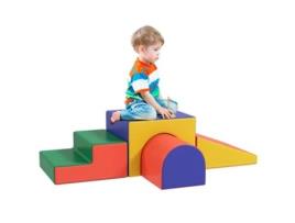 Conjunto de 4 Blocos de Espuma Pu Epe Cor Multicolor 150X50X39 Cm HOMCOM