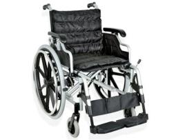 Cadeira de Rodas Deluxe com Rodas Sólidas e Braços de Mesa Assento 46 Cm FOSHAN DONGFANG MEDICAL EQUIPMENT