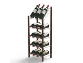 Suporte para 15 Garrafas de Vinho de 4 Alturas e Display Superior LIFE STORY Mywinebar