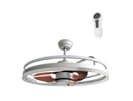 Ventoinha de Led Dc Agra 2*21W Cct 700Mm Prata CRISTALRECORD