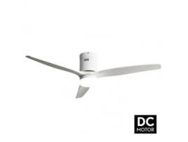 Ventilador 18W Dc Branco Aguilon 3 Lâminas Brancas 5 Velocidades com Controle Timer 34X132 D FABRILAMP