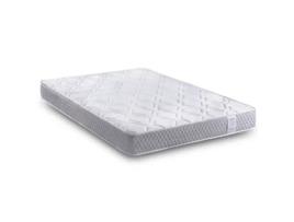 Cama de Solteiro Firmeza Média Alta Reversível Respirável DREAMNITE Tecido Branco (135x190cm)