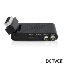 Receptor TDT FULL HD 1080P DVB-T2 Canais FTA USB DENVER