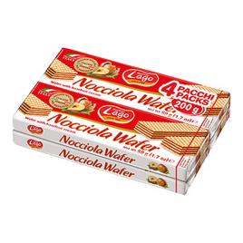 Bolachas Lago Waffers Nocciola (4 x 50 g)