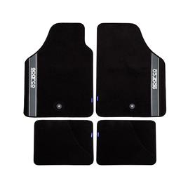 Conjunto de Tapetes de Carro  Strada 2012 B Universal Preto/Prateado (4 pcs)