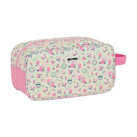 Bolsa para Sapatos de Viagem  World Garden Branco Cor de Rosa Poliéster