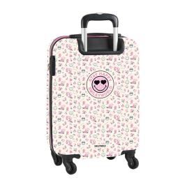 Mala de Cabine  World Garden Branco Cor de Rosa 20