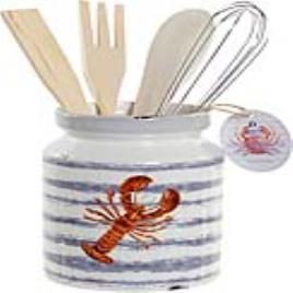 Recipiente para Utensílios de Cozinha  Madeira MDF (5 pcs) (11.5 x 11.5 x 26 cm)