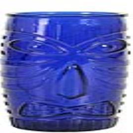Copo TIKI Vidro Azul 59 cl