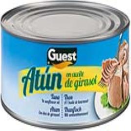 Atum em óleo de girassol Guest (900 g)