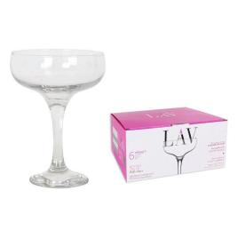 Conjunto de Copos LAV MISKET champagne Cristal 235 cc (6 Peças)