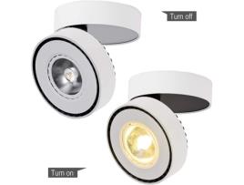 Led Luz de Teto Refletor Ajustável Luz de Teto DAMAI 12W Branco-3000K