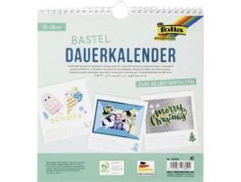 Calendário de Parede Criativo FOLIA 230 X 240 Mm Branco