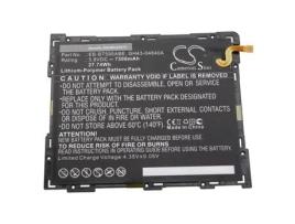 VHBW Bateria Compatível com Samsung Galaxy Tab Sm-T590 Sm-T590Nzaatgy Sm-T590Nzbaxsp Tablet Pad 7300Mah 3.8V Li-Polímero