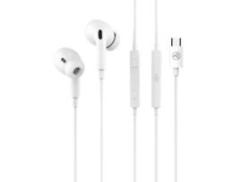 Auriculares Tellur Attune Tipo C Branco