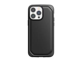 Capa para iPhone 14 Pro Max RAPTIC Pele Sintética Anti-Choque Preto .