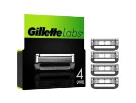 Lâminas de Barbear Labs 4Pcs GILLETTE