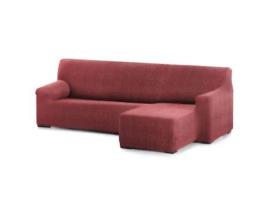 Capa Bi-Elástica para Sofá Adaptável Roc Chaise Longue Braço Curto Direito 250-360 Cm Castanho VIPALIA