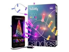 Grinalda de Luzes LED TWINKLY TWKC200RGB-T (Transparente)