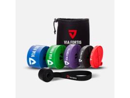 Bandas de Resistencia Premium Lote de 5 Ultra Ligero Ligero Medio Forte Extra Forrte VIA FORTIS