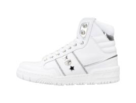 Sapatos de Mulher CHIARA FERRAGNI Sne High Leath Tecido Branco (36)