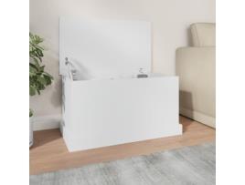 FDIT Caixa de Arrumação Branca 70X40X38 Cm Madeira Engenheirada Fdi7070649253627