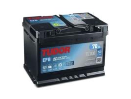Bateria de Carro TUDOR TL700 70Ah 720A, EFB, Apta para Carros con sistema Start-Stop