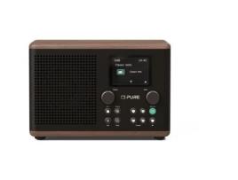 Rádio Digital Clássico H4 Café Preto/Noz PURE